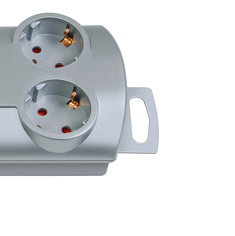 Multipriza Brennenstuhl Primera-Line Technics 10 prize, Intrerupator, 2m, Argintiu [5]