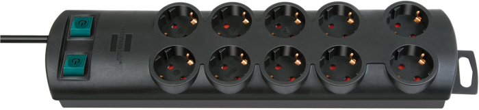 Multipriza Brennenstuhl Primera-Line Technics 10 prize, Intrerupator, 2m, Negru [1]