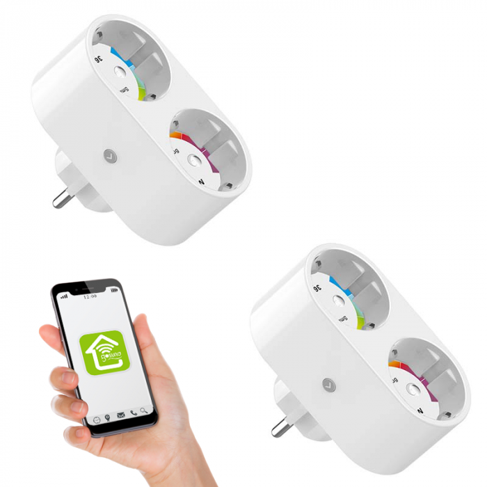 Pachet 2 Prize inteligente WiFi Gosund SP211, 16A, Monitorizare Consum, SmartLife, Tuya [5]