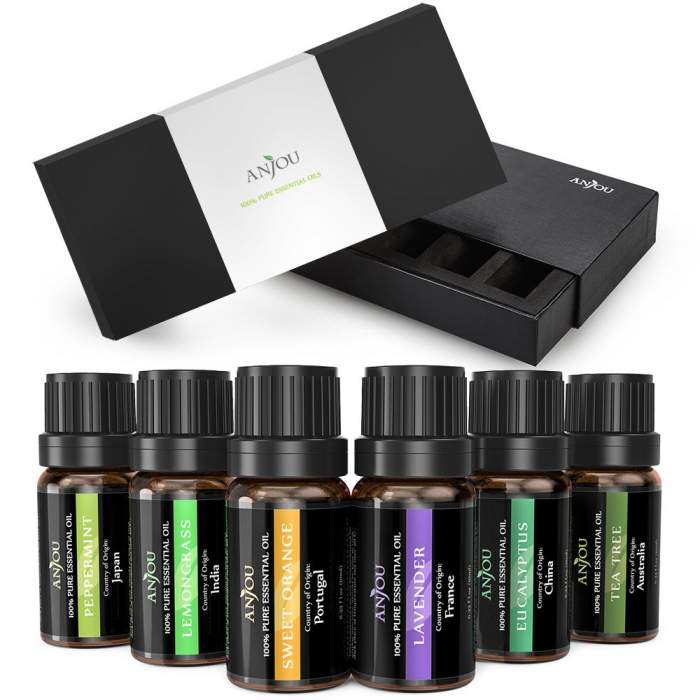 Pachet Difuzor aroma cu Ultrasunete TaoTronics TT-AD007, cu Set 6 uleiuri esentiale Anjou [2]