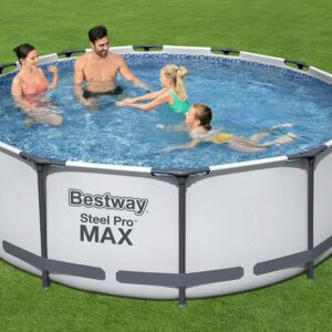 Piscina cadru metalic Bestway, 366x100cm, 9.150 litri, cu pompa de filtrare si scara [5]