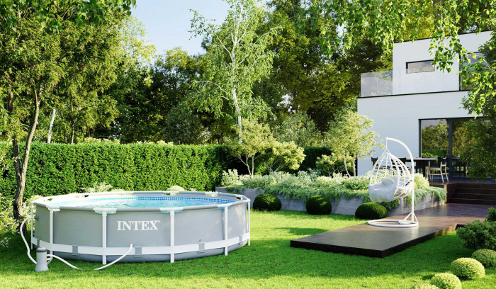 Piscina cadru metalic Intex Prisma Frame, 366×76 cm, 6.500 litri, cu pompa de filtrare [5]