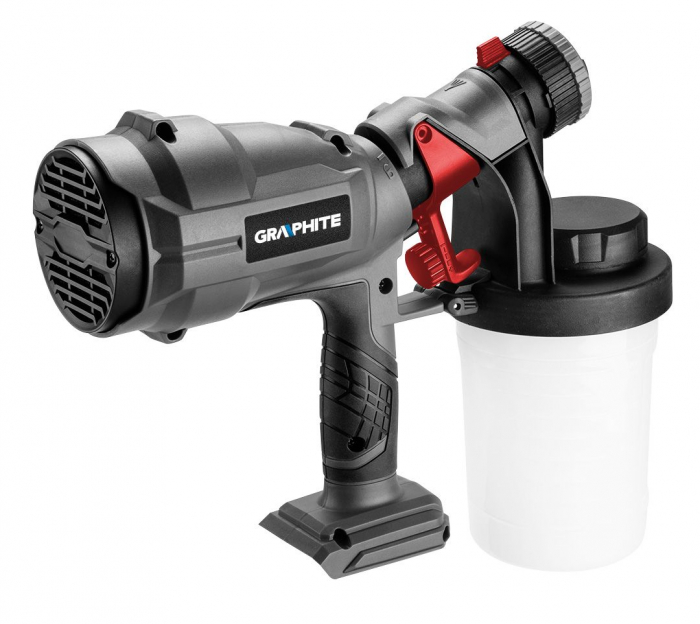 Pistol de stropit HVLP Energy+ 18V, Li-Ion (fara acumulator inclus)  900 ml, 58GE103 GRAPHITE [3]