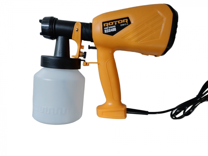 Pistol de vopsit electric, 400W, 1.8mm, capacitate 800ml,  ROTOR RSG400 [3]