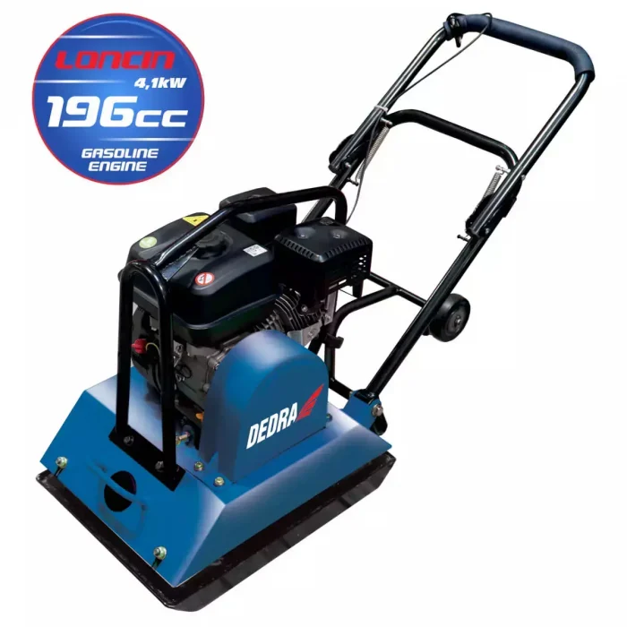 Placa compactoare  DEDRA 88 kg, 5,5 CP, placa 420 x 550 mm, forta 15,5 kN, propulsie 14,4 m/min, motor LONCIN, DED8830 [11]