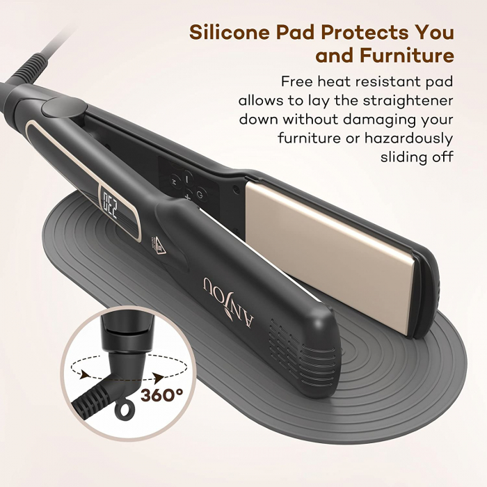Placa de indreptat parul Anjou Professional Flat Iron AJ-PCA008, 230 grade, invelis ceramica [3]