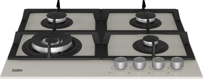 Plita incorporabila Beko HILW64225SBG, Gaz, 4 Arzatoare, Arzator Wok, 60 cm, Gri [2]