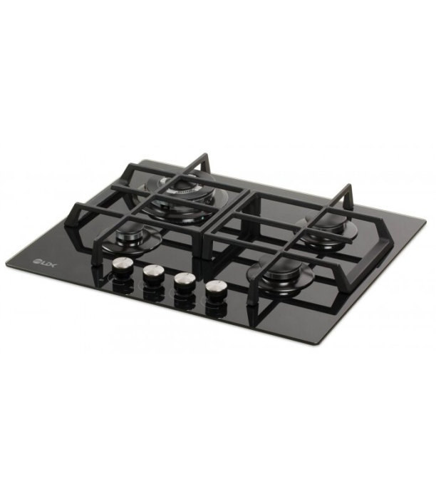Plita incorporabila LDK Cordoba WOK JZ4BK60, Gaz, 4 arzatoare, WOK, Aprindere electrica, Gratare fonta, Siguranta, 60 cm, Negru [2]