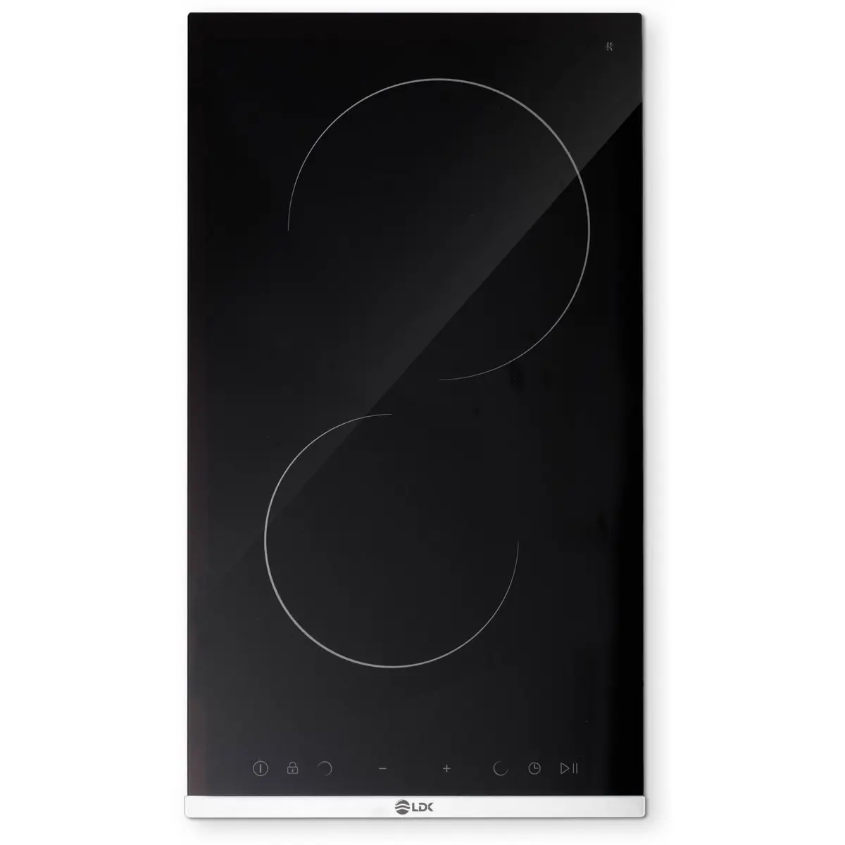 Plita incorporabila vitroceramica LDK 2VBK, 2 zone de gatit, Control Touch, Timer, Blocare acces, Negru [1]
