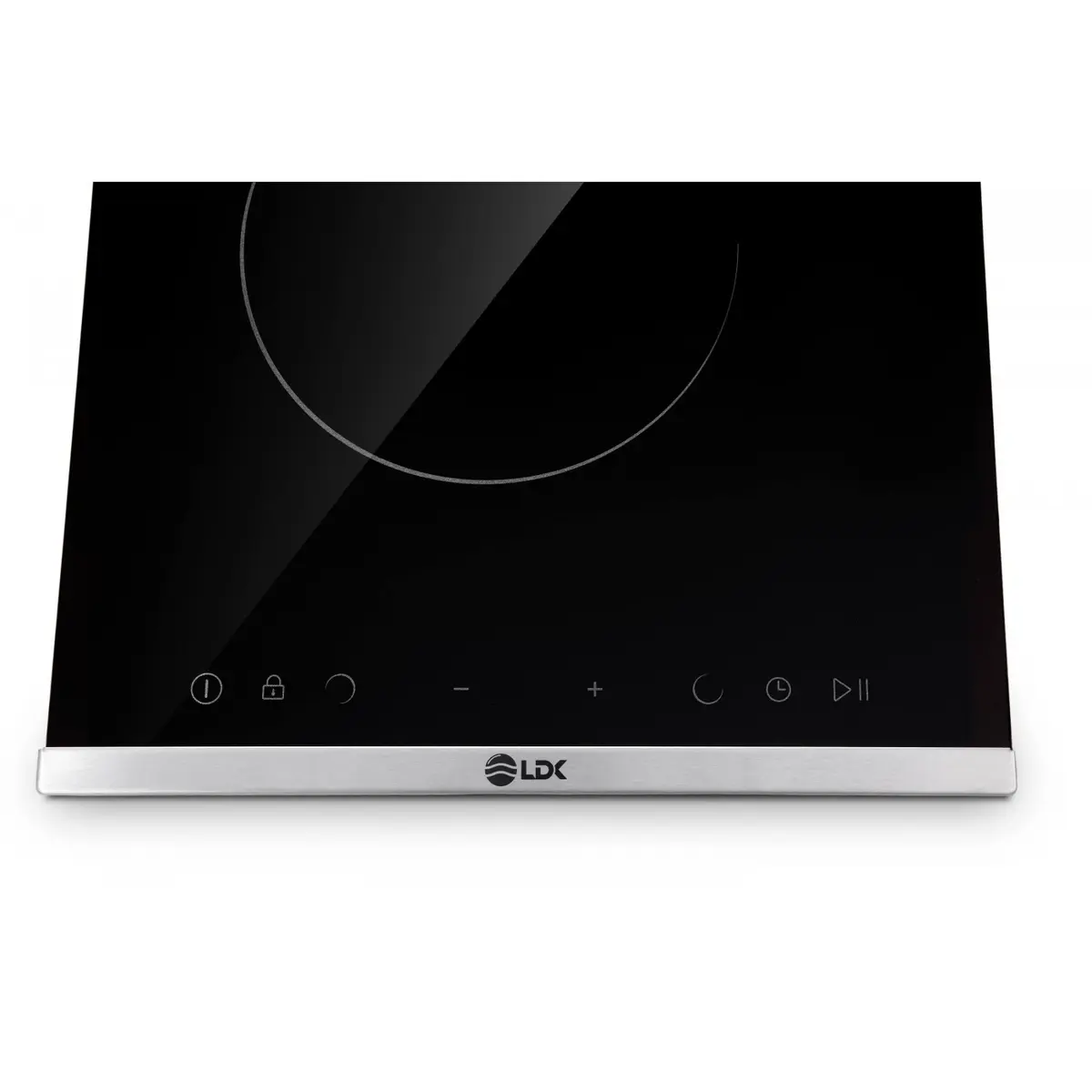 Plita incorporabila vitroceramica LDK 2VBK, 2 zone de gatit, Control Touch, Timer, Blocare acces, Negru [3]