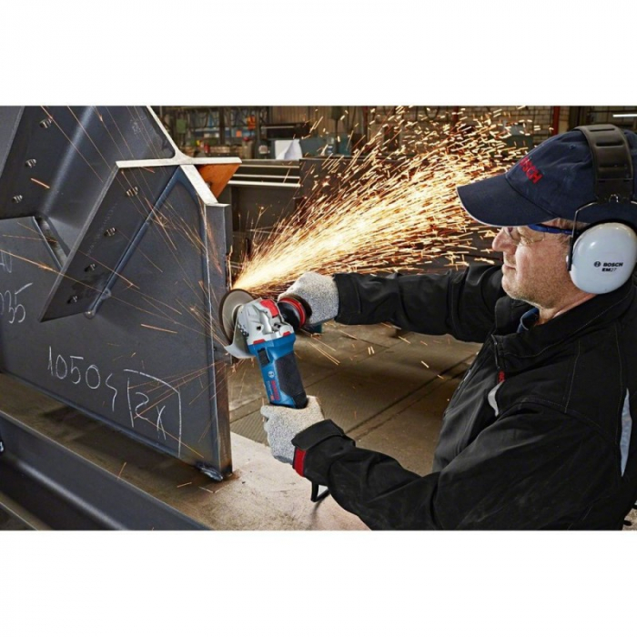 Polizor unghiular Bosch Professional X-Lock GWX 19-125 S, 1900 W, 11.500 RPM, disc  125 mm + cutie , maner suplimentar, aparatoare de protectie [3]