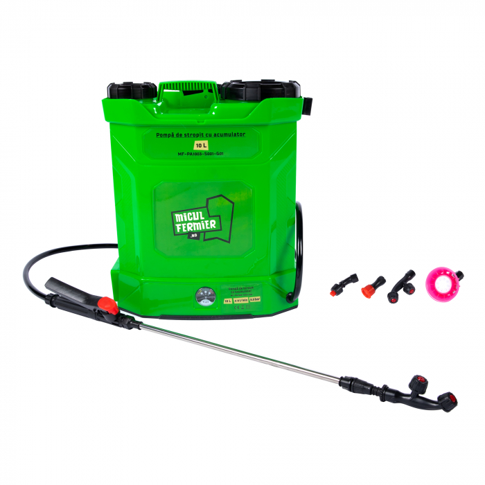 Pompa de stropit cu acumulator, 10L,  Micul Fermier [12]