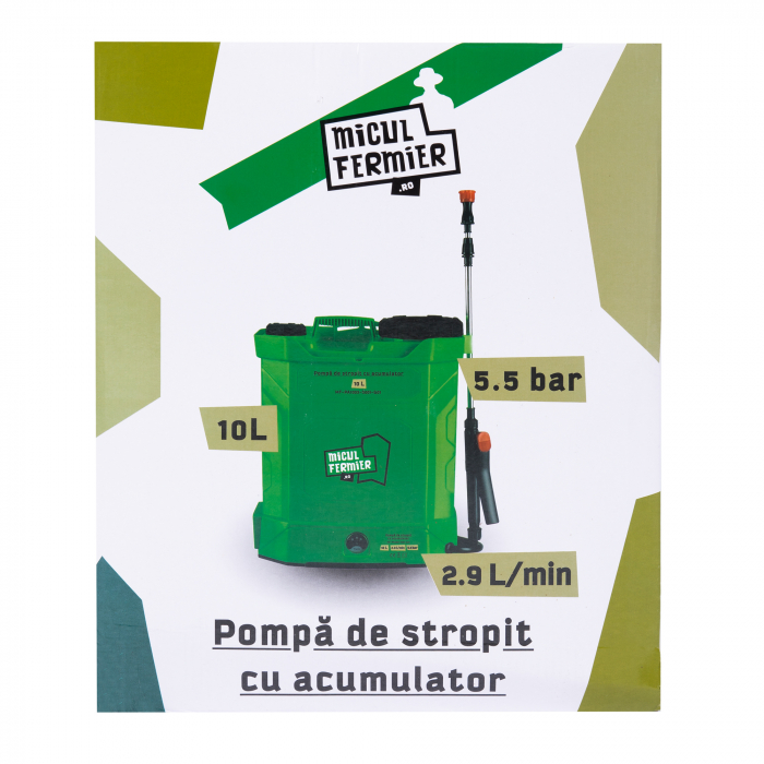 Pompa de stropit cu acumulator, 10L,  Micul Fermier [16]