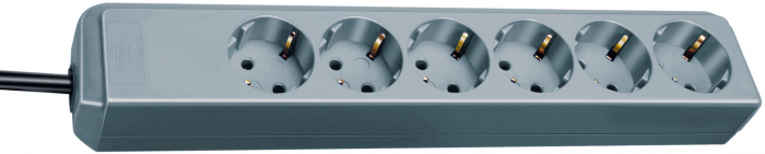 Prelungitor Brennenstuhl Eco-Line 6 prize, 1.5m H05VV-F 3G1,5 Gri [1]