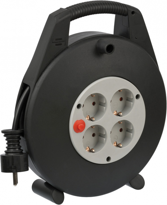 Prelungitor cu tambur Brennenstuhl Vario Line, 4 prize, 10m [1]