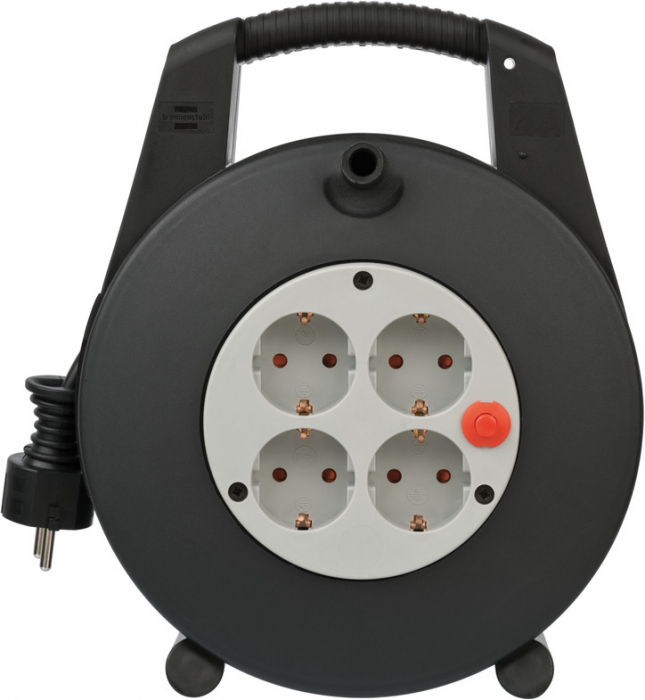 Prelungitor cu tambur Brennenstuhl Vario Line, 4 prize, 15m [4]