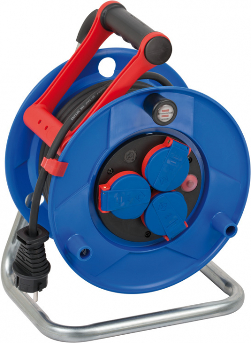 Prelungitor Exterior Brennenstuhl Garant cu tambur, 3 prize, AT-N05V3V3-F 3G1,5, 25m, IP44 [1]