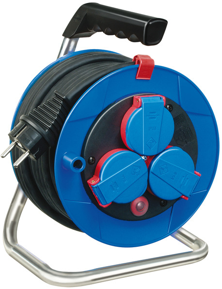 Prelungitor Exterior Brennenstuhl Garant cu tambur, 3 prize, H05RR-F 3G1,5, 15m, IP44 [1]