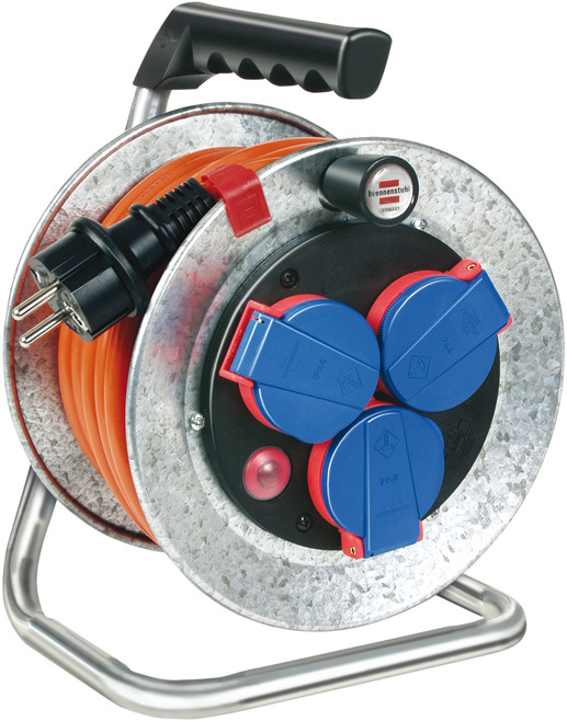 Prelungitor Exterior Brennenstuhl Garant S cu  tambur, 3 prize, 10m, IP44 [1]