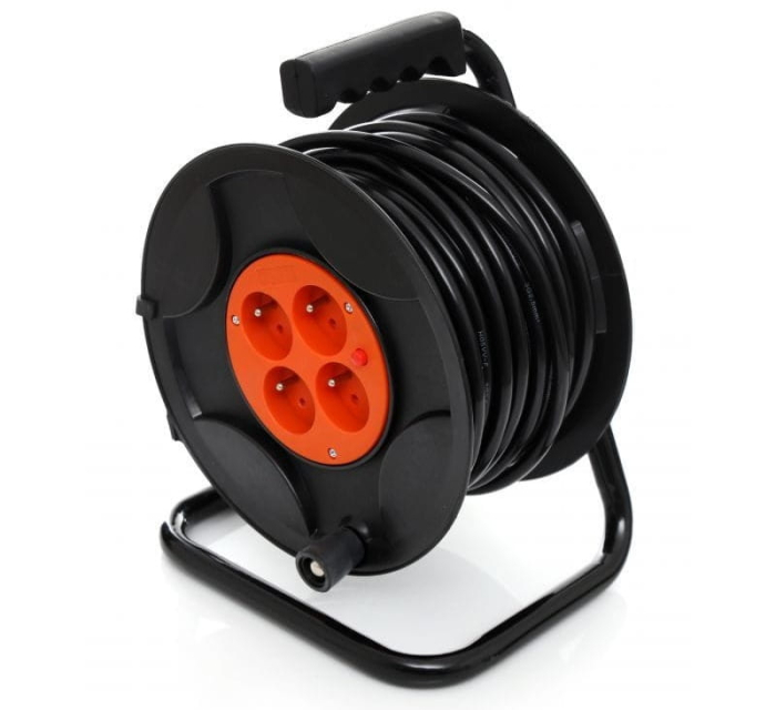 Prelungitor pe rola cu tambur, 25m, 3x2.5 mm, Kraft&Dele KD4017 [4]