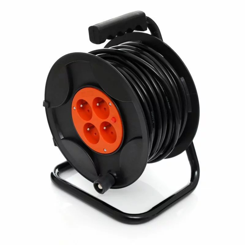 Prelungitor pe rola cu tambur, 50 m, KD4018 Kraft&Dele [3]