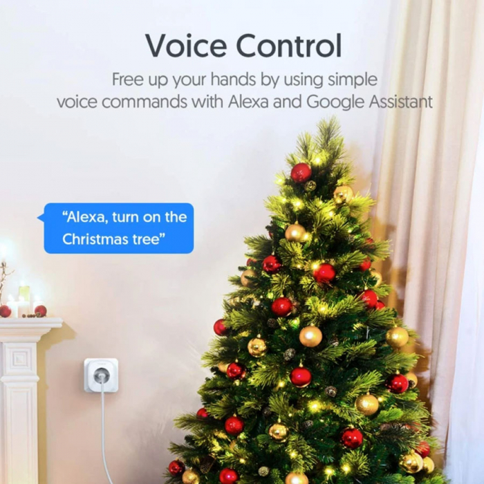 Priza inteligenta WiFi Teckin SP22, 10A, Monitorizare consum energie, Smart Life, Alexa si Google Assistant [3]