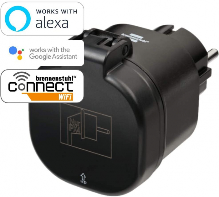 Priza Smart Brennenstuhl Connect WiFi  WA 3000 XS02, IP44, exterior [5]
