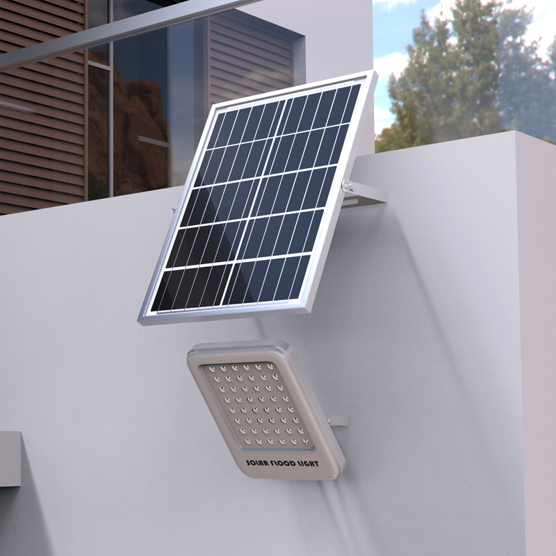 Proiector LED cu panou solar policristalin 12W, telecomanda si acumulator inclus Breckner Germany [3]