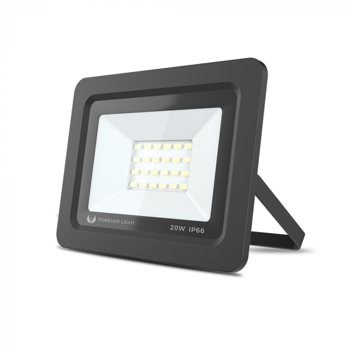 Proiector LED Forever Light PROXIM II 20W, 1600 lm, 24 Leduri, lumina alb rece 6000K [2]