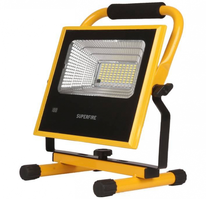 Proiector LED portabil Superfire FS1-H, 100W, 1330lm, reincarcabil, Acumulator 16100mAh [1]