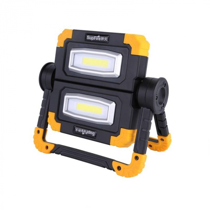 Proiector LED portabil SupFire G7, 20W, 1000lm, reincarcabil, COB, Acumulator 5000mAh [1]