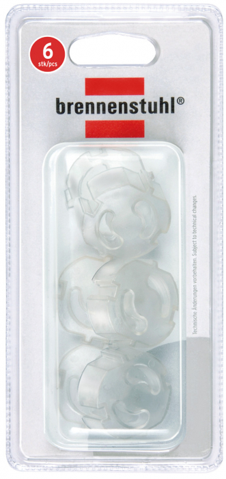 Protectie contact priza Brennenstuhl, protectie transparenta pentru prize, 6 bucati [1]