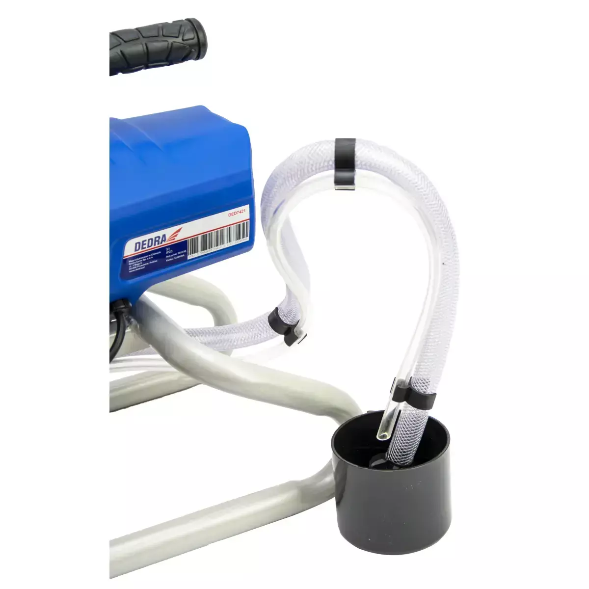 Pulverizator de vopsea fara aer, 650 W, 1L/min, furtun 7,5 m DEDRA DED7421 [14]