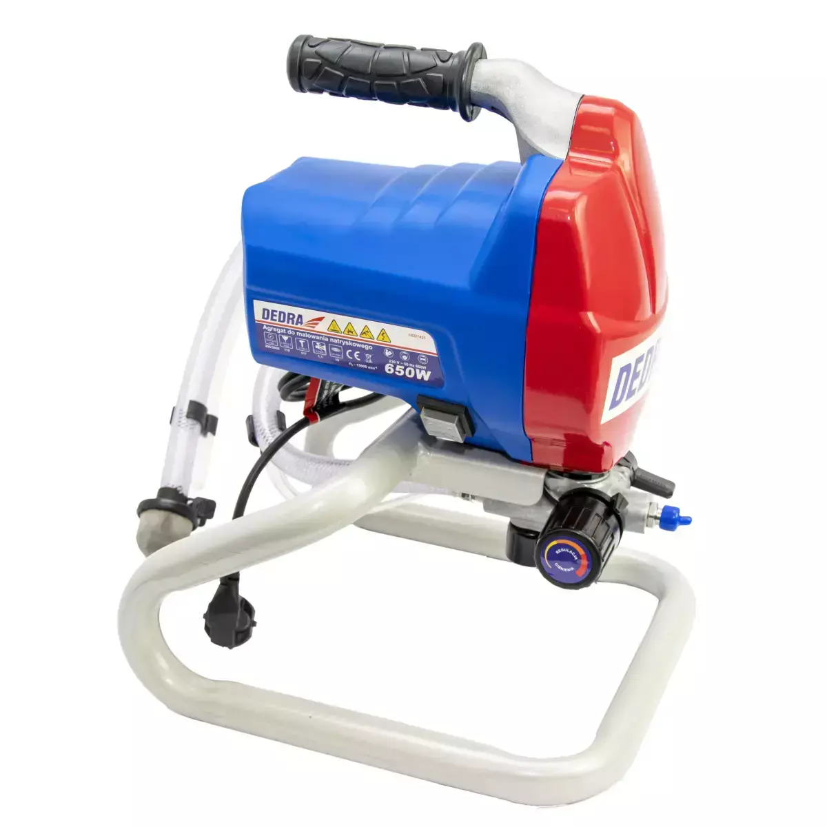 Pulverizator de vopsea fara aer, 650 W, 1L/min, furtun 7,5 m DEDRA DED7421 [7]