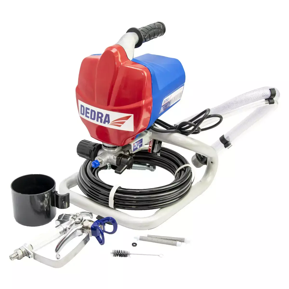 Pulverizator de vopsea fara aer, 650 W, 1L/min, furtun 7,5 m DEDRA DED7421 [3]
