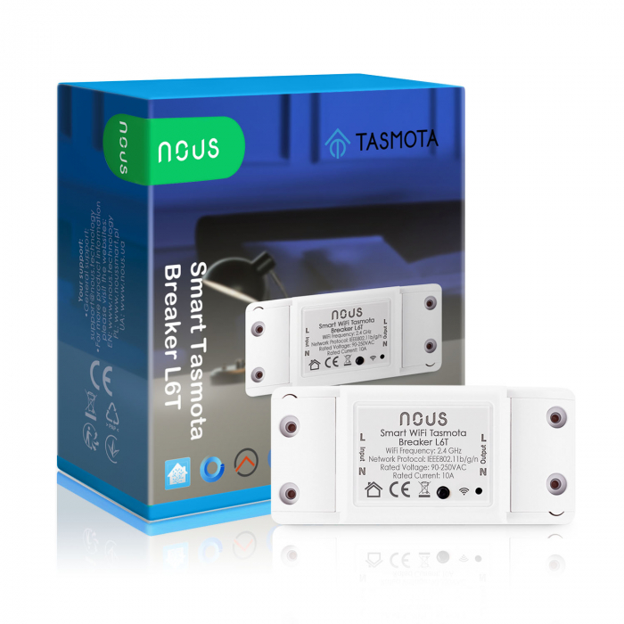 Releu wireless Nous L6T, 10A, Tasmota [1]