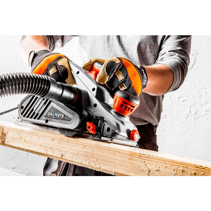 Rindea electrica 1300W, latime de lucru 110mm, adancime 0-3.5mm, 16000 osc/min GRAPHITE 59G680 [2]