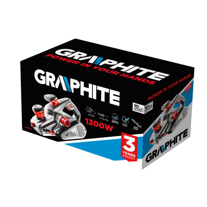 Rindea electrica 1300W, latime de lucru 110mm, adancime 0-3.5mm, 16000 osc/min GRAPHITE 59G680 [8]
