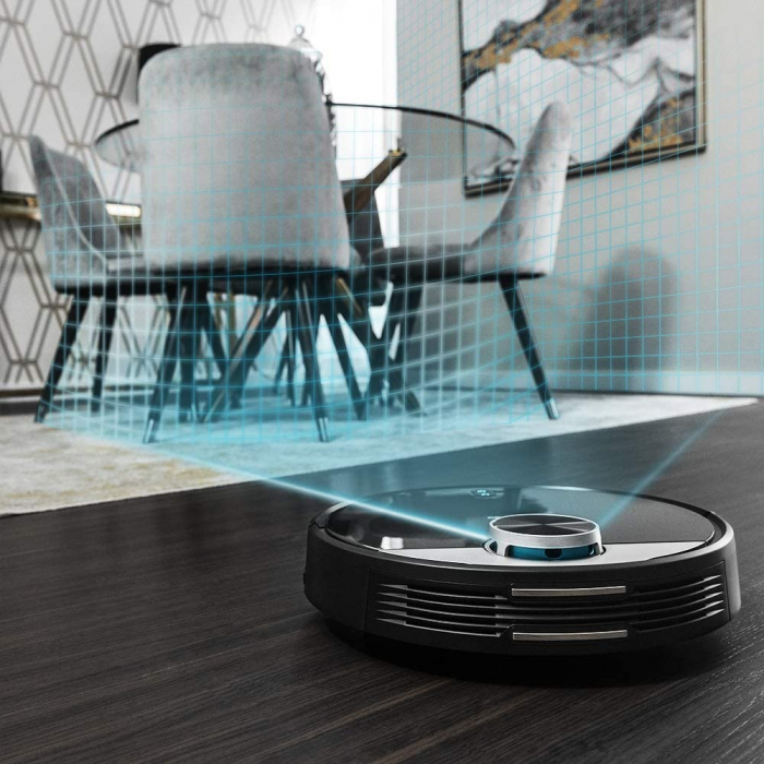 Robot de aspirare Cecotec Conga 3390, 4 in 1, 2300 Pa, Laser, Autonomie 150 minute, Rezervor lichide si praf, Functie mop, 2 perii centrale - Resigilat [3]