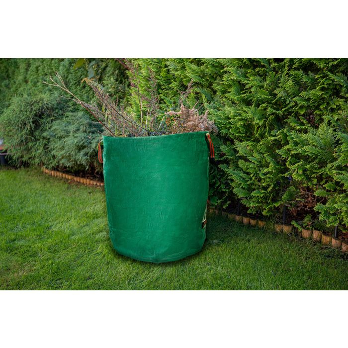 Sac de grădină 270 L, 150 g/m2; PP; margine căptușită, 3 mânere, 67 x 76 cm VERTO 15G541 [7]