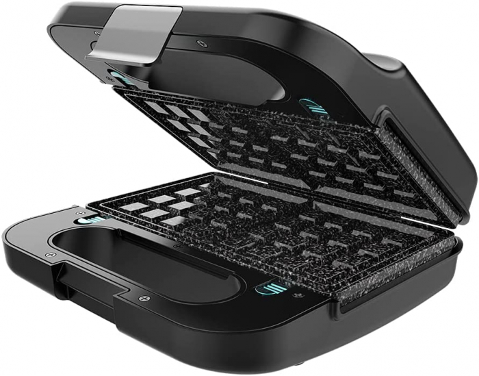 Sandwich maker Cecotec Rock  nToast 4in1, 1000 W cu functie grill, 2 tipuri sandwich, vafe, piatra RockStone - Resigilat [1]
