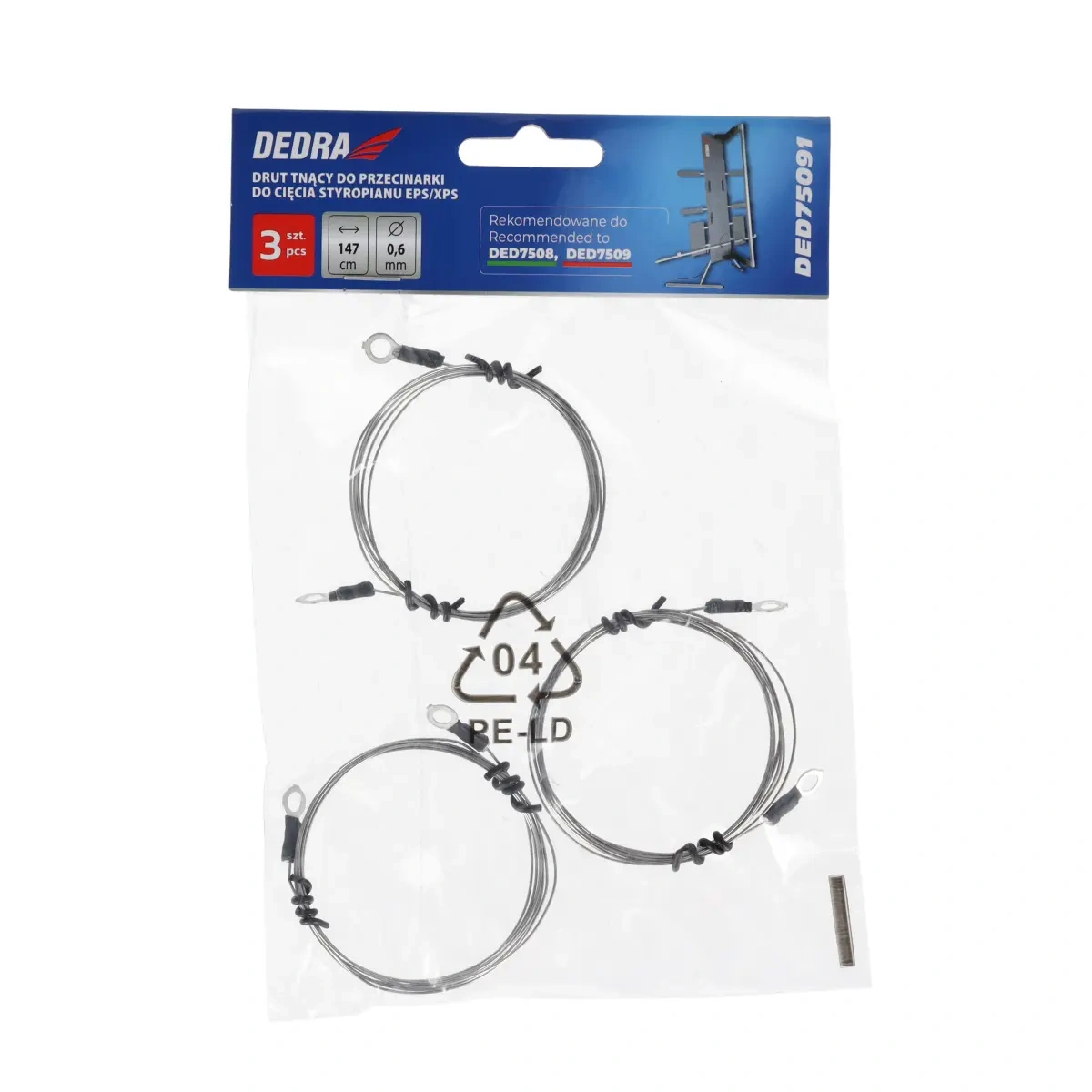 Sârmă de tăiere DEDRA DED75091 pentru tăietoare DED7508, DED7509, set 3 bucăți [2]