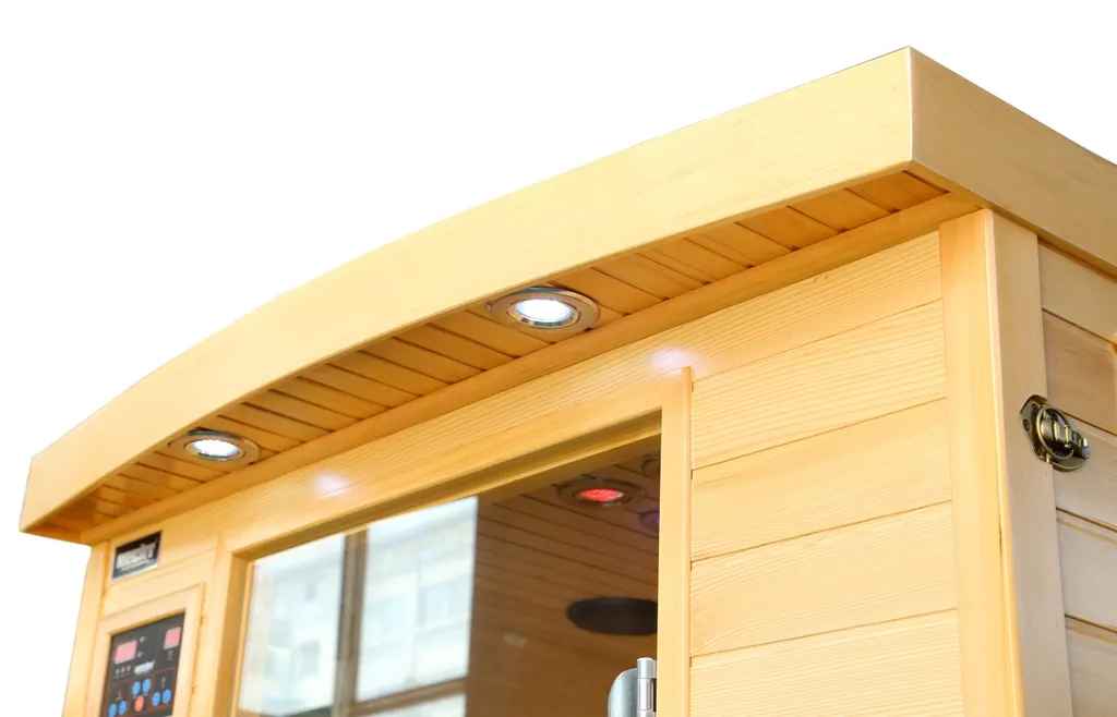 Sauna de interior cu infrarosu, pentru 2 persoane, ionizator de aer,  terapie prin culoare, MP3 Player, HECHT ESSENTIAL [7]