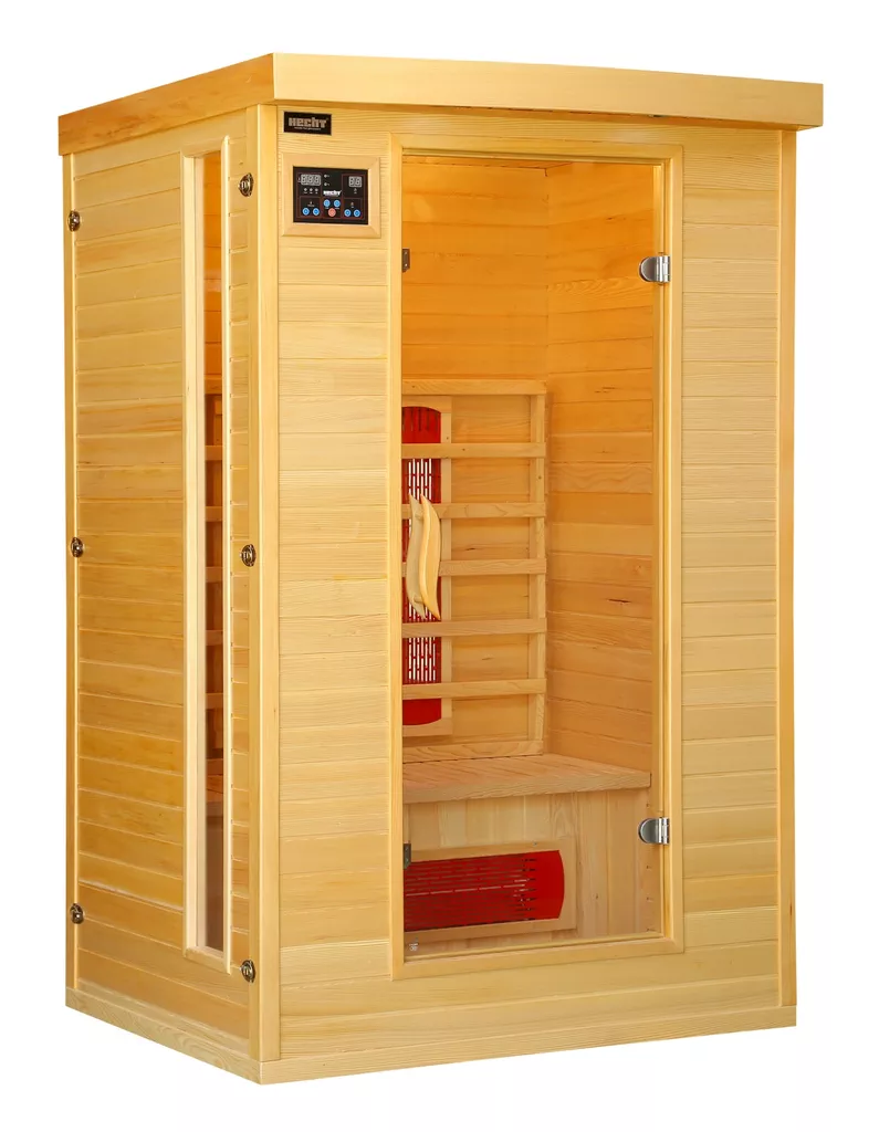 Sauna de interior cu infrarosu, pentru 2 persoane, ionizator de aer,  terapie prin culoare, MP3 Player, HECHT ESSENTIAL [2]