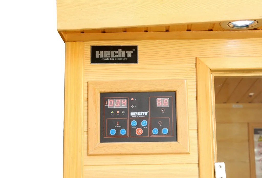 Sauna de interior cu infrarosu, pentru 2 persoane, ionizator de aer,  terapie prin culoare, MP3 Player, HECHT ESSENTIAL [6]