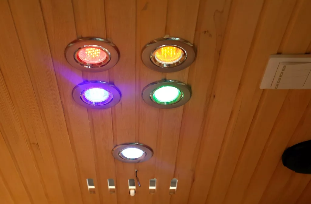 Sauna de interior cu infrarosu, pentru 2 persoane, ionizator de aer,  terapie prin culoare, MP3 Player, HECHT ESSENTIAL [8]