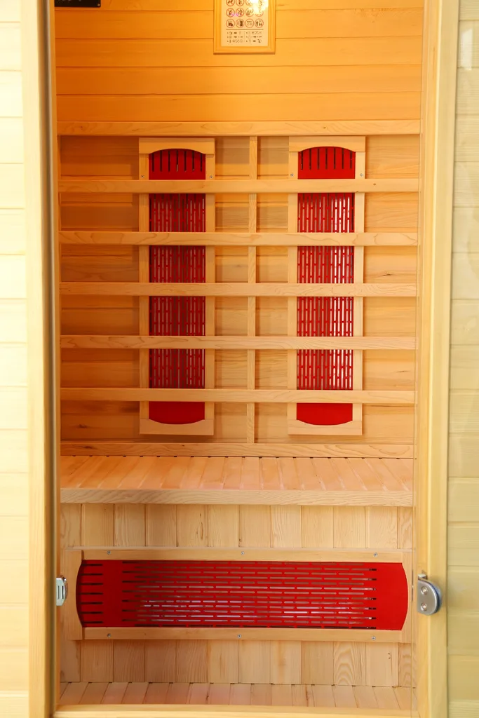 Sauna de interior cu infrarosu, pentru 2 persoane, ionizator de aer,  terapie prin culoare, MP3 Player, HECHT ESSENTIAL [4]