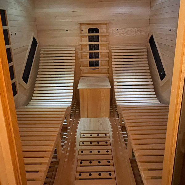 Sauna de interior cu infrarosu,  pentru 2 persoane, ionizator de aer, terapie prin culoare, pietre de masaj, MP3 Player, HECHT FANTASY [4]