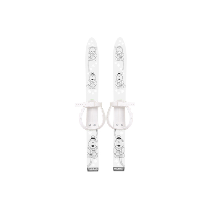 Schiuri copii Marmat 70 cm - Alb [1]