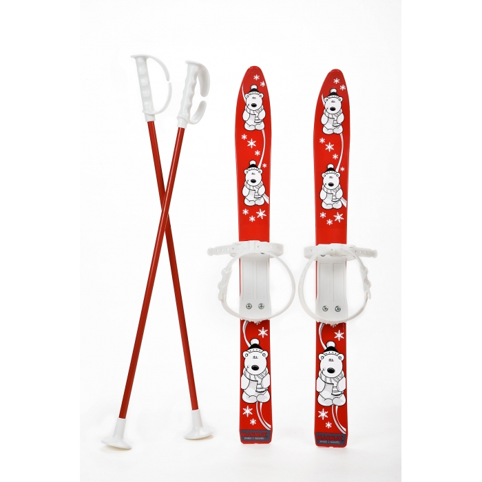 Schiuri copii Marmat 70 cm - Rosu [1]